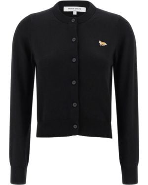 Maison Kitsuné Baby Fox Cardigan - Black