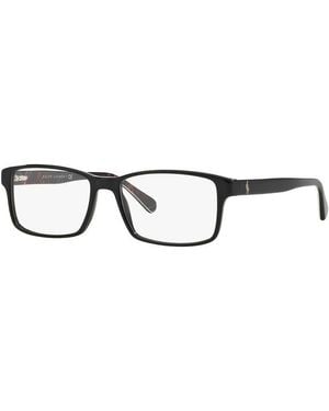 Polo Ralph Lauren Eyeglasses Rectangle Full Rim, Shiny Crystal Frame And Clear Demo Lenses Lens Ph21235331 Sunglasses - Metallic
