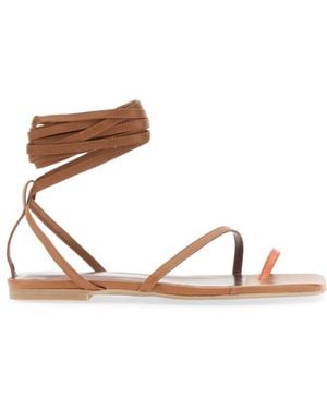 STAUD Nicola Gladiator Sandal Leather - Brown