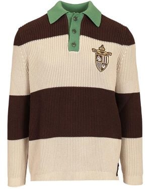 Fendi Knitted Polo - Black