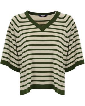 K-Way Marol Striped Sweater - Green