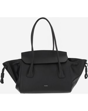 Jil Sander Small Leather Bag Shoulder - Black