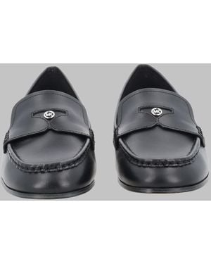 MICHAEL Michael Kors Leather Penny Loafers - Gray