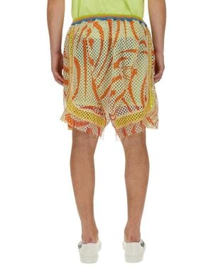 Vivienne Westwood Printed Shorts Polyester Polyurethane - Yellow
