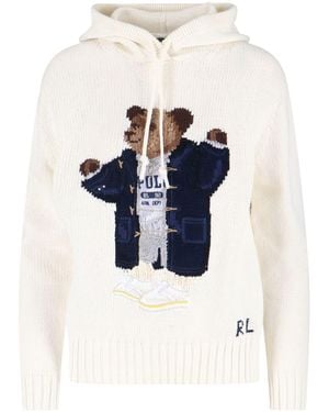 Polo Ralph Lauren Logo Hoodie - White