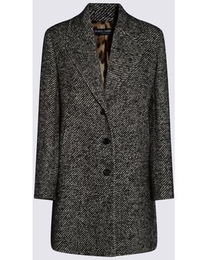 Dolce & Gabbana Coats Pa+Pl+Se+Wp+Wv - Black