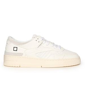Date Torneo Nz Leather Sneakers - Natural