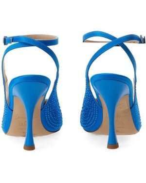 Liu Jo Liu Jo Satin Slingback With Hourglass Heel - Blue