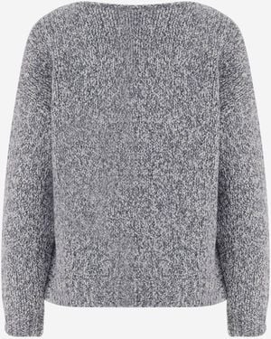 Bruno Manetti Sweater Wool And Alpaca Blend Virgin - Gray