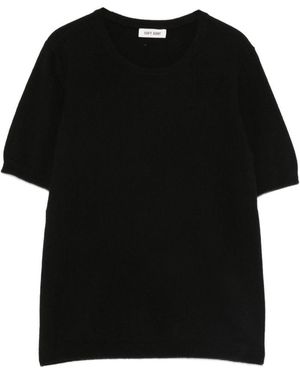 Goat Cashmere Crewneck Sweater - Black