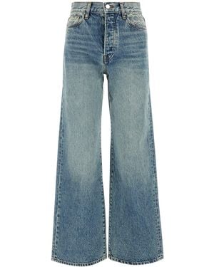 Amiri Ma Quad High Rise Wide Jean - Blue