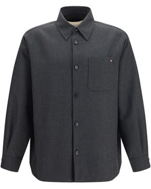 Valentino Vlogo Wool Blend Jacket - Grey