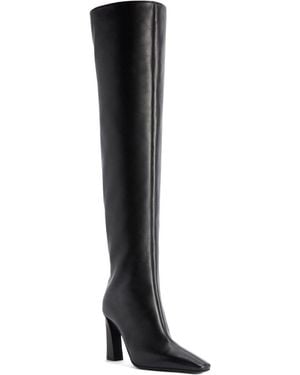 Giuseppe Zanotti Janiee Leather Heel Boots - Black