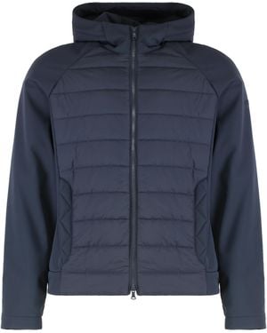 Paul & Shark Technical Fabric Hooded Jacket Polyester Raincoats - Blue