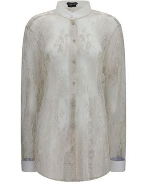 Tom Ford Beige Polyamide Blouse - Grey