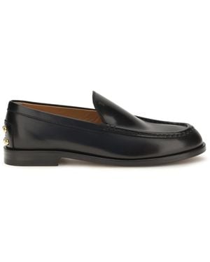 Tod's Gommino Leather Loafers Calf Bos Taurus - Black