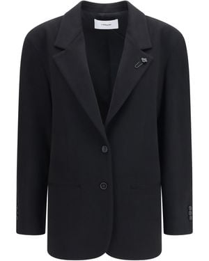 Lardini Cashmere Blazer Kashmir/Capra Hircus Jacket - Black
