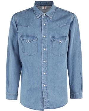 Edwin Western Shirt Ls Japan - Blue