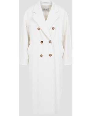 Max Mara Madame Wool Coat - White