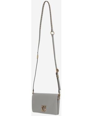 Pinko Shoulder Bag Pearl Pearl/Antique Leather - White