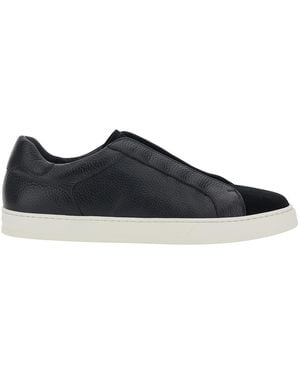 Doucal's Trainers Spencer Calfskin Trainers - Black