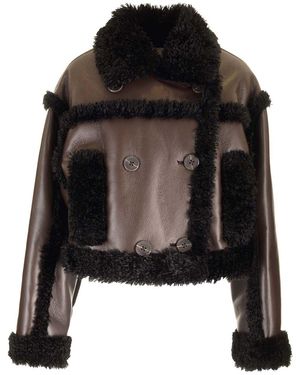 Stand Studio Kristy Faux Fur Coat - Black