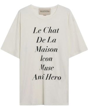 Valentino T-Shirt Cotton T-Shirts - White