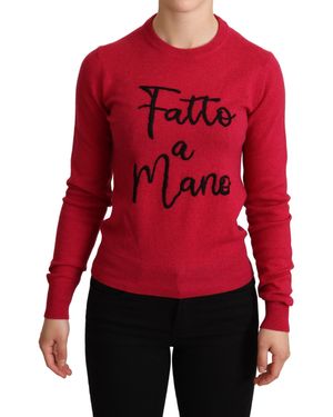 Dolce & Gabbana Embroidered Cashmere Wool Pullover Jumper