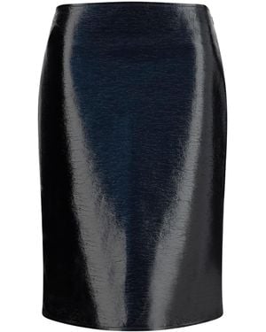 Courreges Vinyl Midi Skirt - Blue