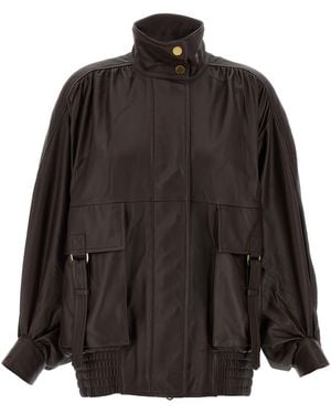 Zimmermann Sheepskin Leather Moto Jacket - Black