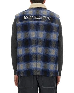 Isabel Marant Kiran Jacket Polyester - Blue