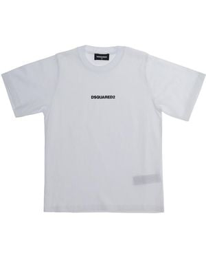 DSquared² Crew Neck T-Shirt Cotton T-Shirts - White
