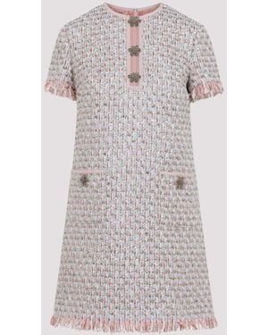Valentino Embroidered Dress - Gray
