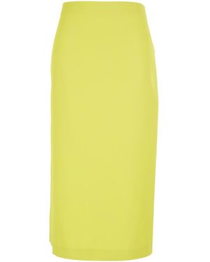 Twinset Skirt With Zip Closure - Yellow