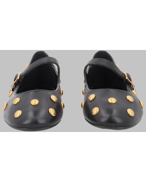 MICHAEL Michael Kors Ballerina Flats Nellie Flex Cow Leather - Black