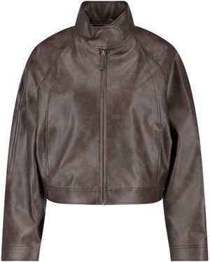 Low Classic Jacket Stand Collar - Brown
