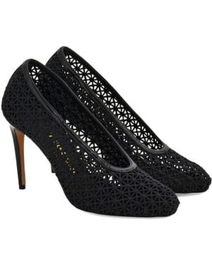 Ferragamo Macramé Pumps - Black