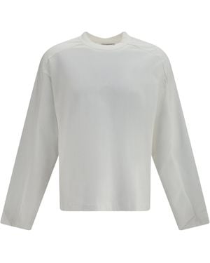 Entire studios Heavy Long-Sleeve T-Shirt Cotton T-Shirts And Polos - White
