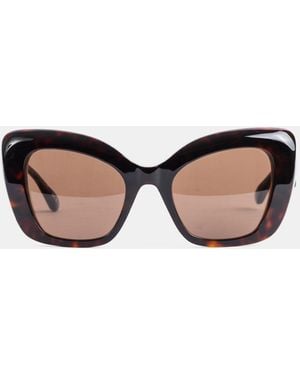 Balenciaga Diva Butterfly Tortoiseshell Sunglasses - Brown