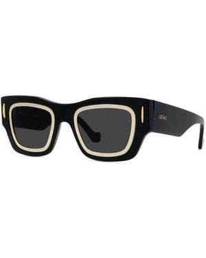 Loewe Sunglasses Square Full Rim, Frame And Lens Lw40168I01A - Black
