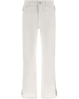 Rabanne Zip Jeans Cotton - White