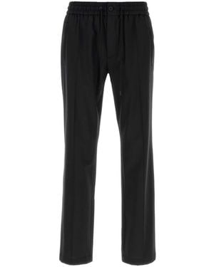 Dolce & Gabbana Stretch Wool Blend Pant - Black