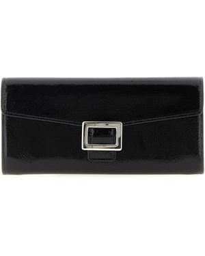 Roger Vivier Patent Leather Wallet - Black