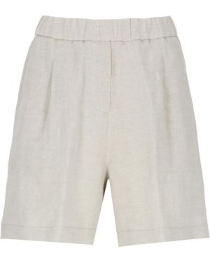 Panicale Shorts Linen Polyester Polyamide - White