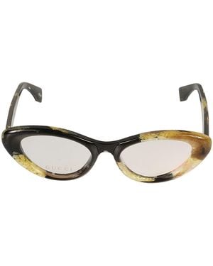 Gucci Cat Eye Logo Lens Frame - Multicolor