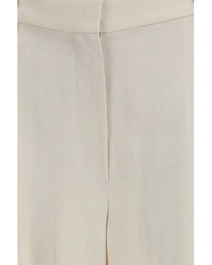 Brunello Cucinelli Wide Pants Fluid Twill Viscose - Natural
