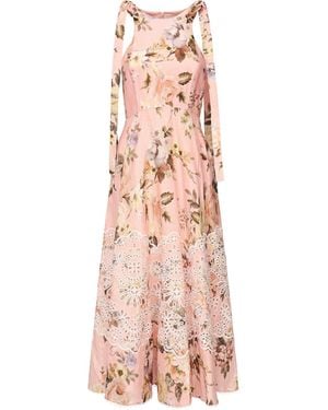 Zimmermann Acacia Midi Dress - Pink