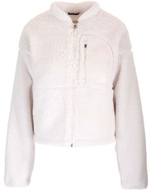 The North Face Extreme Pile Full Zip Fleece Knitwear - White