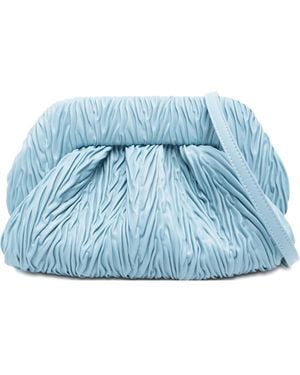 THEMOIRÈ Clutch Bag Medium Arricciata Cotton - Blue
