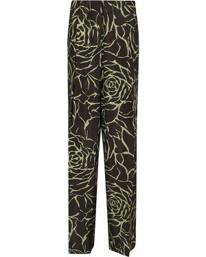 Dries Van Noten Pila 3244 W.W.Pants Pantaloni - Green